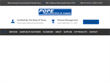 Tablet Screenshot of popereproduction.com